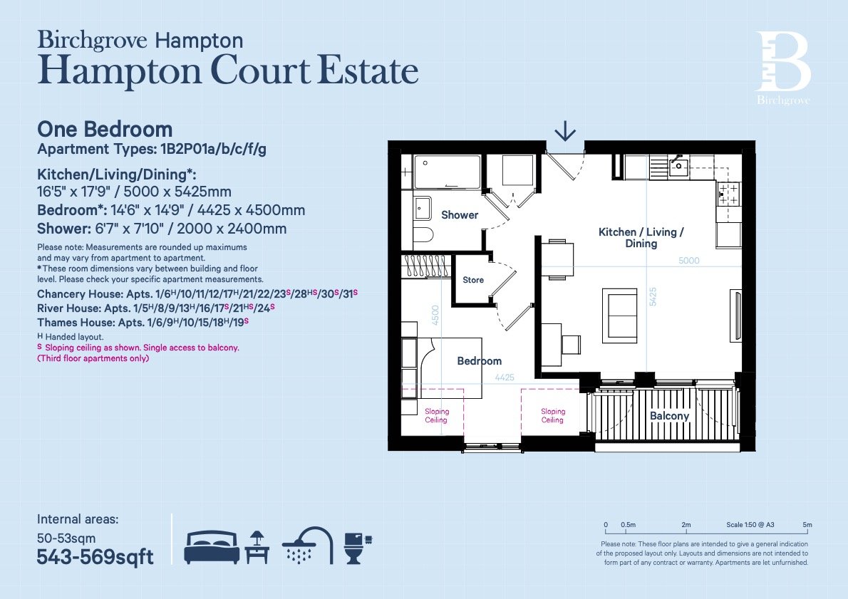 Hampton Court 1bed